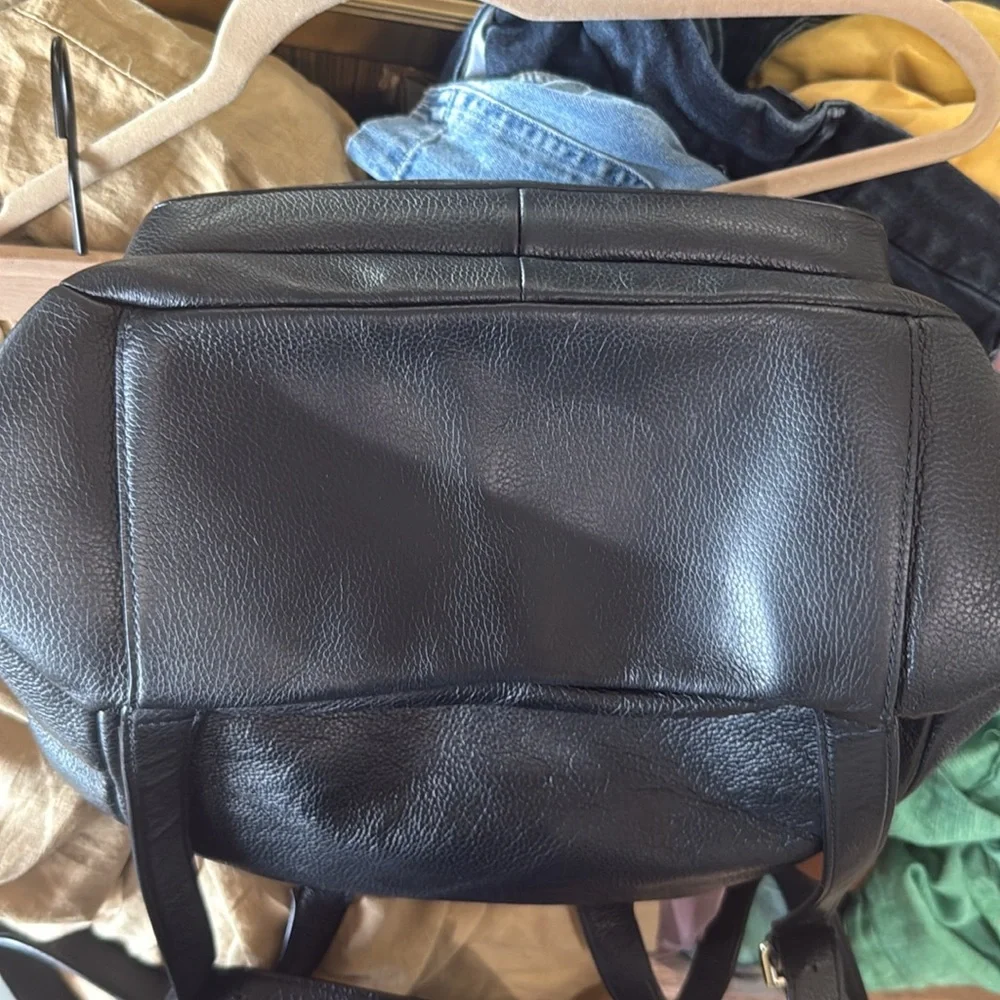 Kate Spade Black Leather Mini Nicole Larchmont Backpack